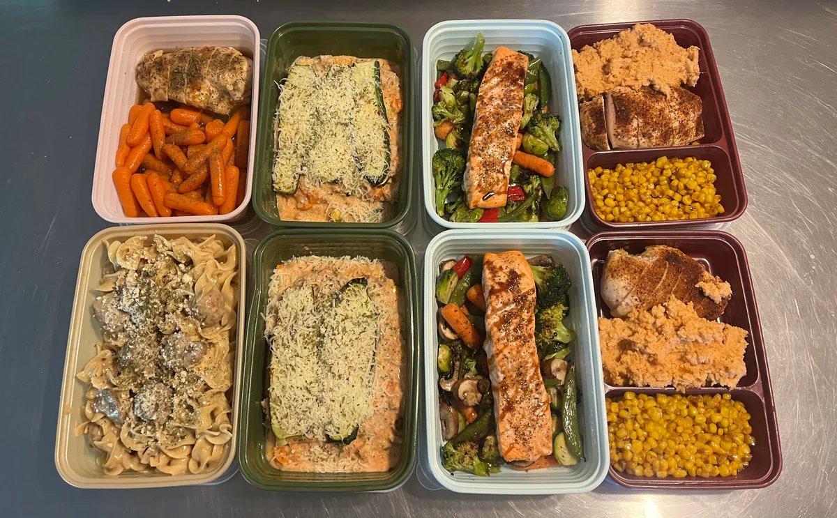 Healthy meal prep containers